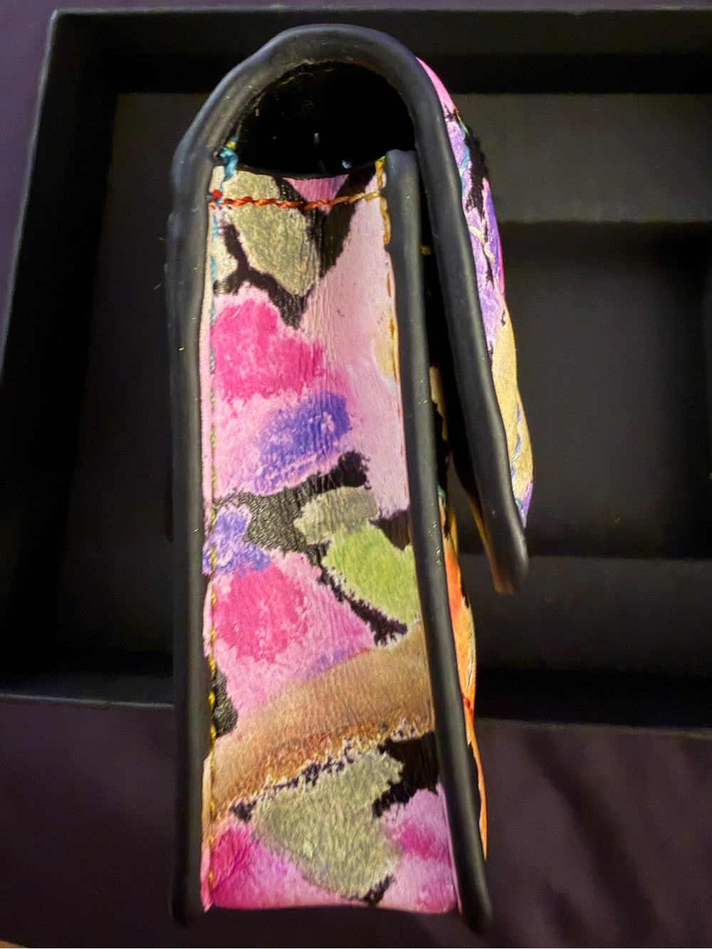 Kurt Geiger Micro Multicolor Quilted Chain Shoulder Wallet NWT - Picture 5 of 8